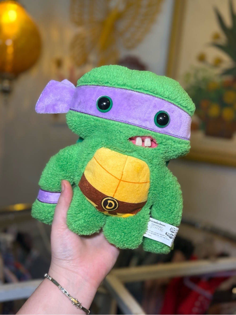 Teenage Mutant Ninja Turtles Donatello Fuggler Plush - Purple & Green - Picture 10 of 15
